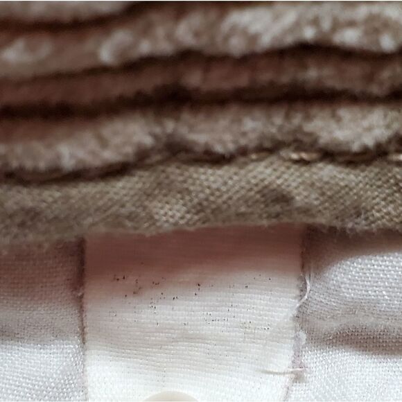 VINTAGE 1990s Dockers Corduroy Khaki Pleated Waist High Rise Cuffed Pants 12 - Picture 12 of 13